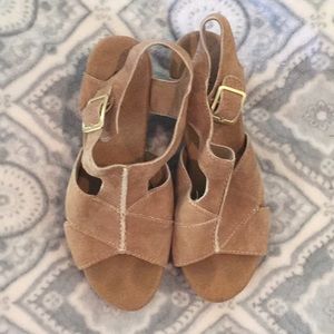 Clarks Suede Wedges